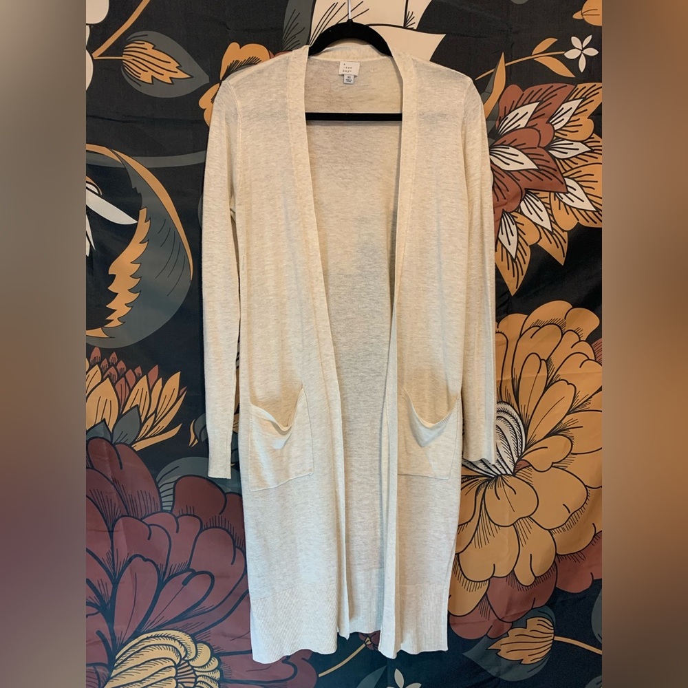 Tan cardigan